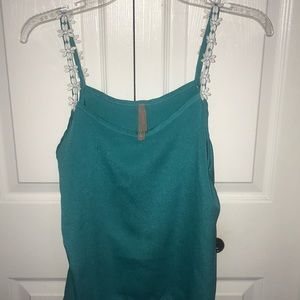 Blue Spaghetti Strap